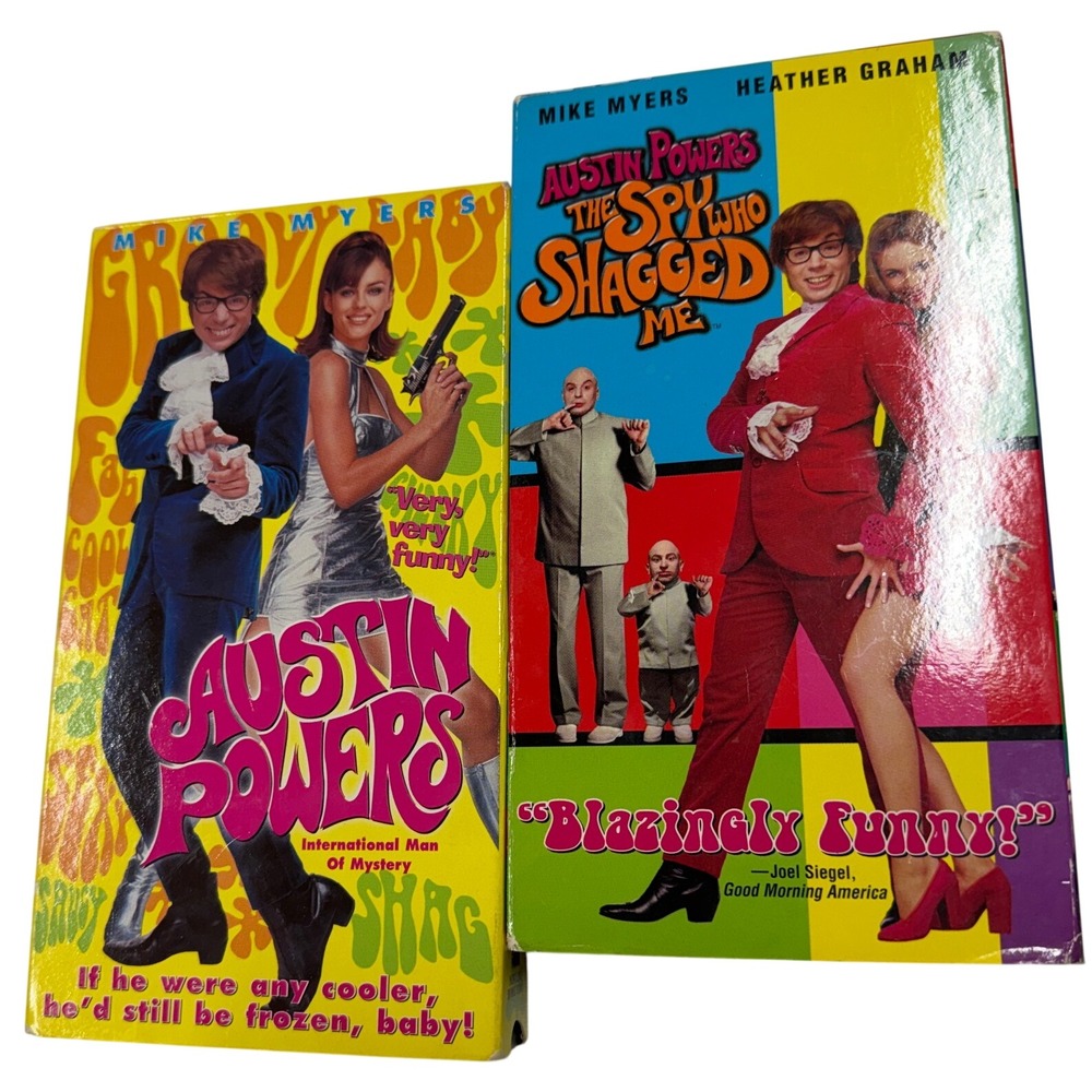 Austin Powers VHS Set International Man of Mystery & The Spy Who Shagged Me